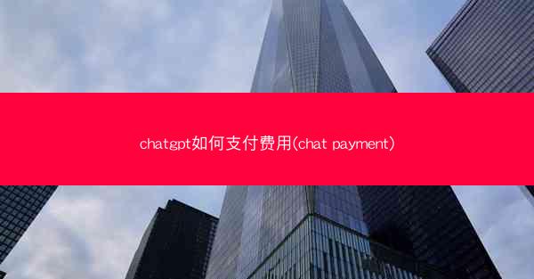 chatgpt如何支付费用(chat payment)